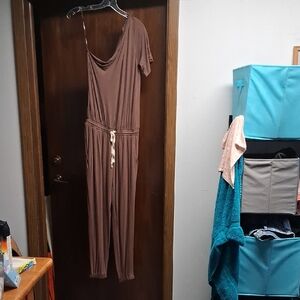 Cherish Brown Jumpsuit